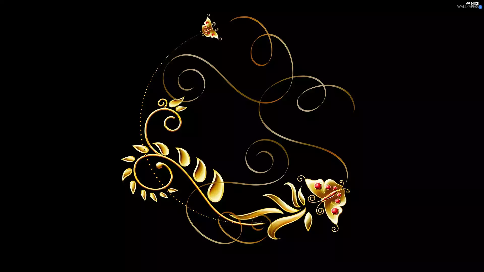 butterflies, abstraction, model