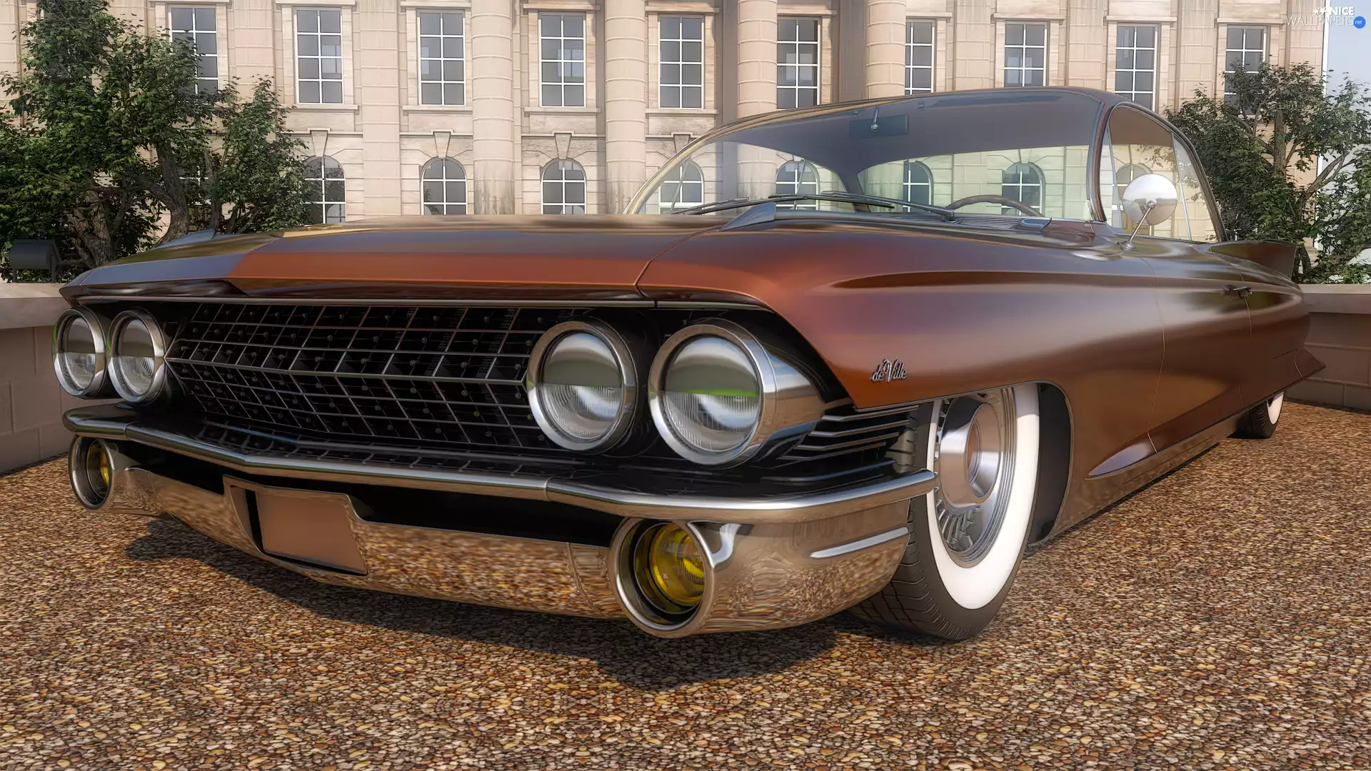 antique, Cadillac Coupe DeVille, 1961