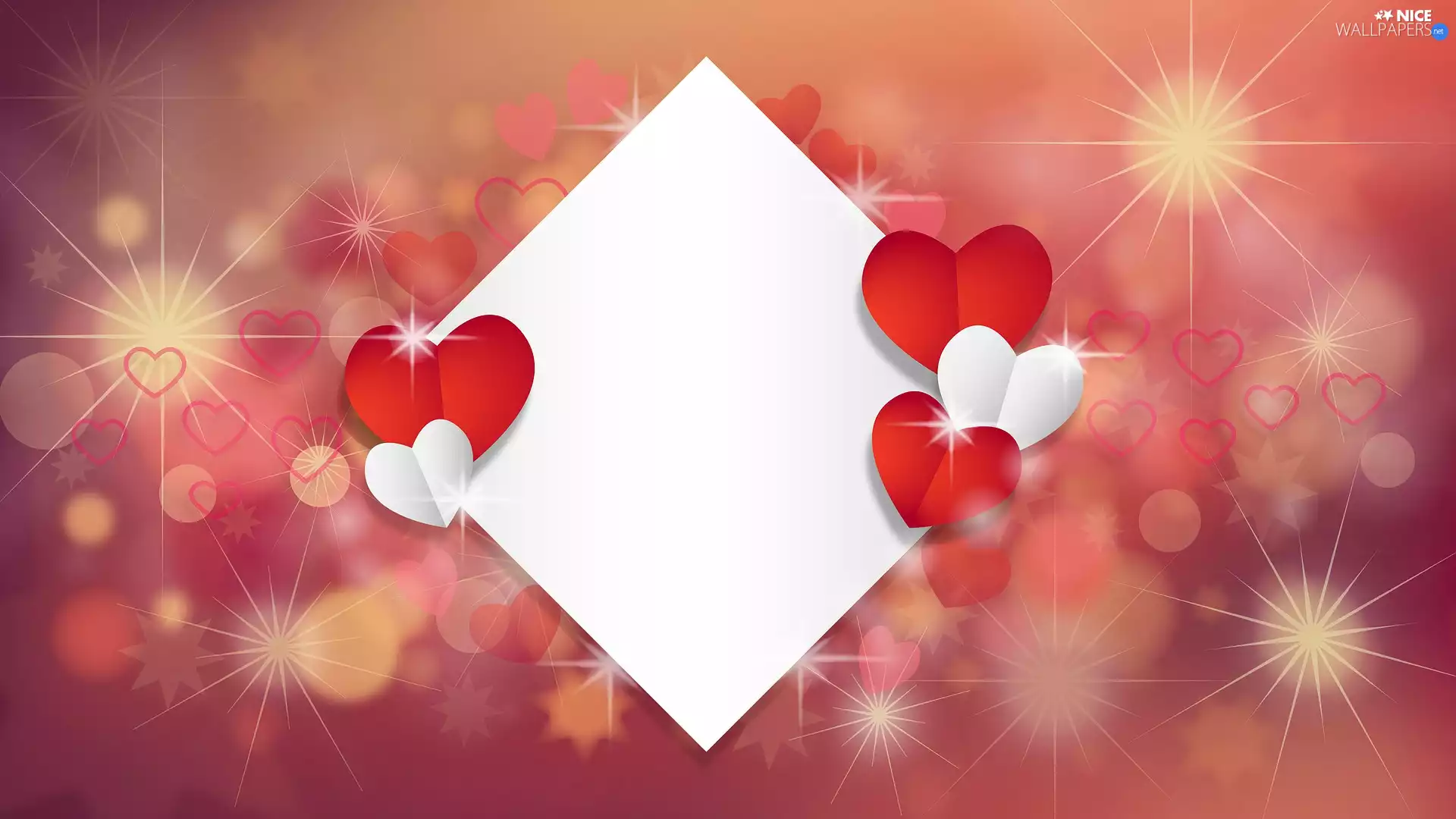 card, love, hearts