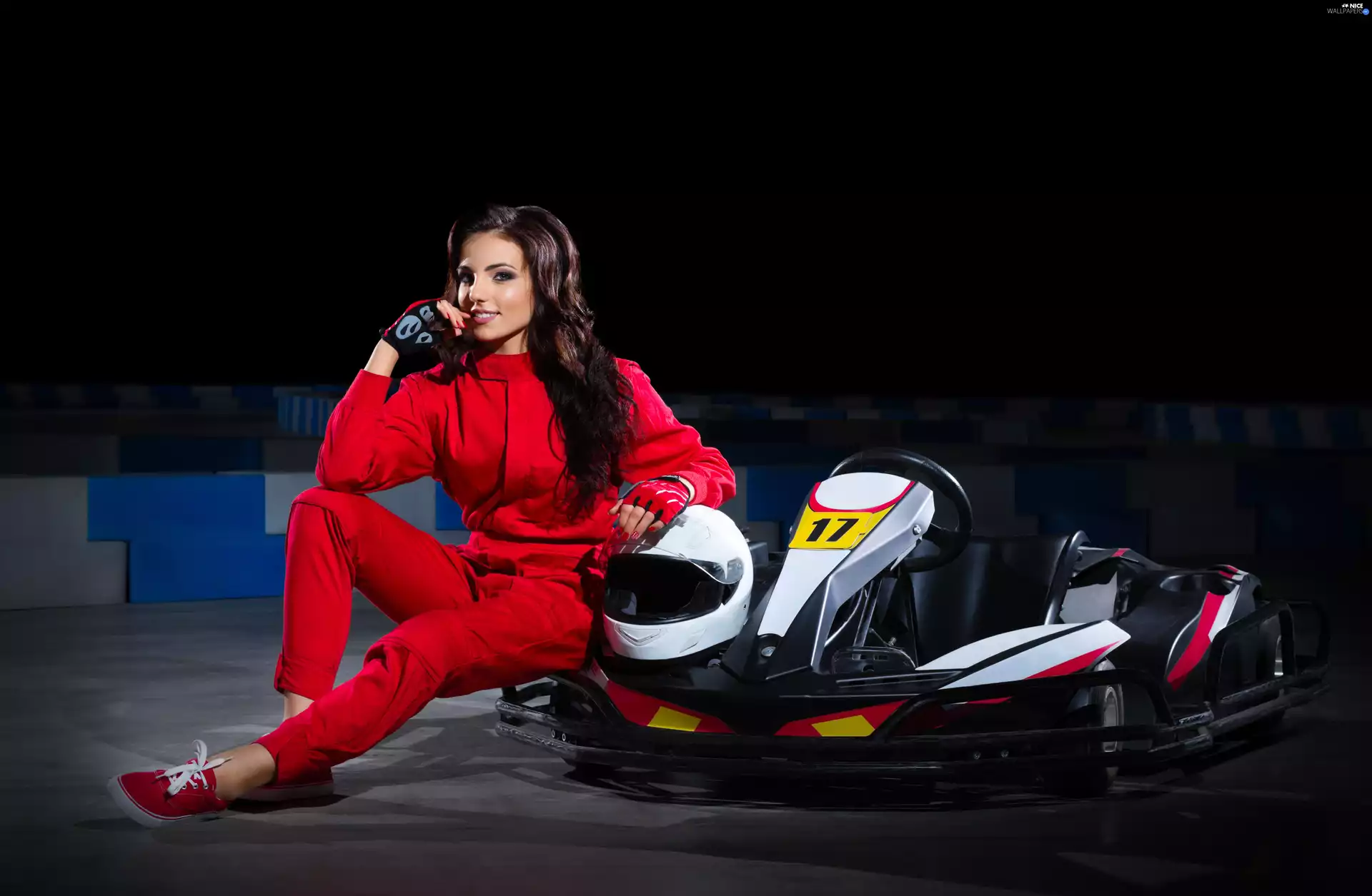 Carting, Sport, Go-Cart, track, Women