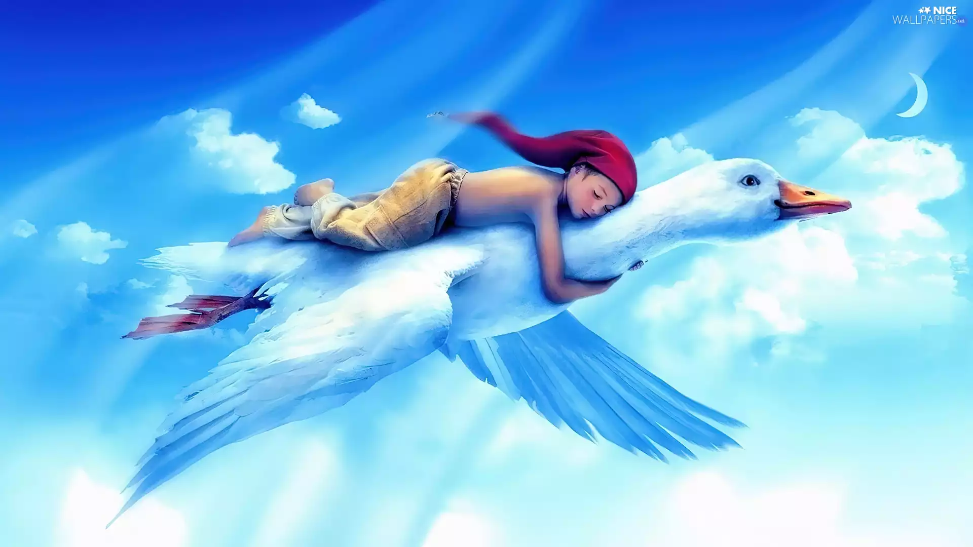 Children, sleepy, Dreams, Characters