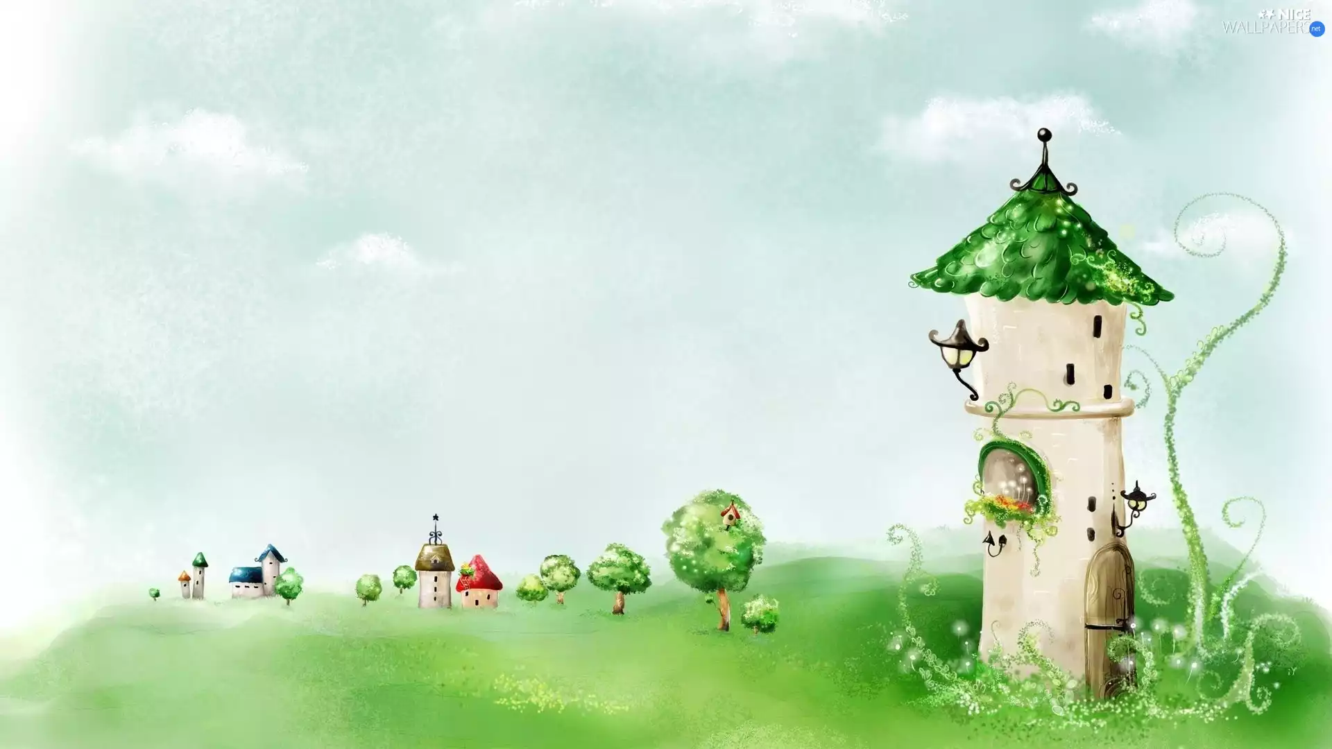 Town, little doggies, Children