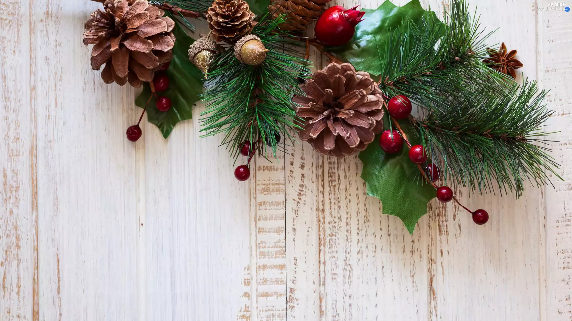 decoration, cones, Twigs, Christmas