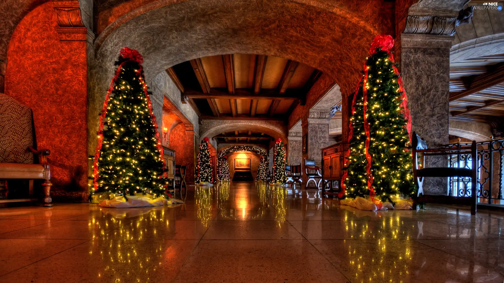 hall, Christmas