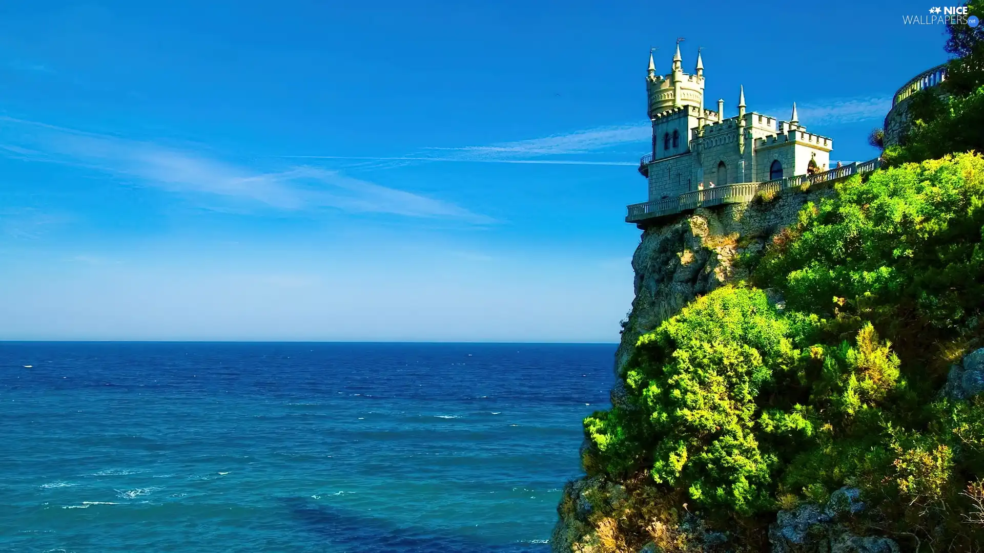 cliff, Castle, rocks