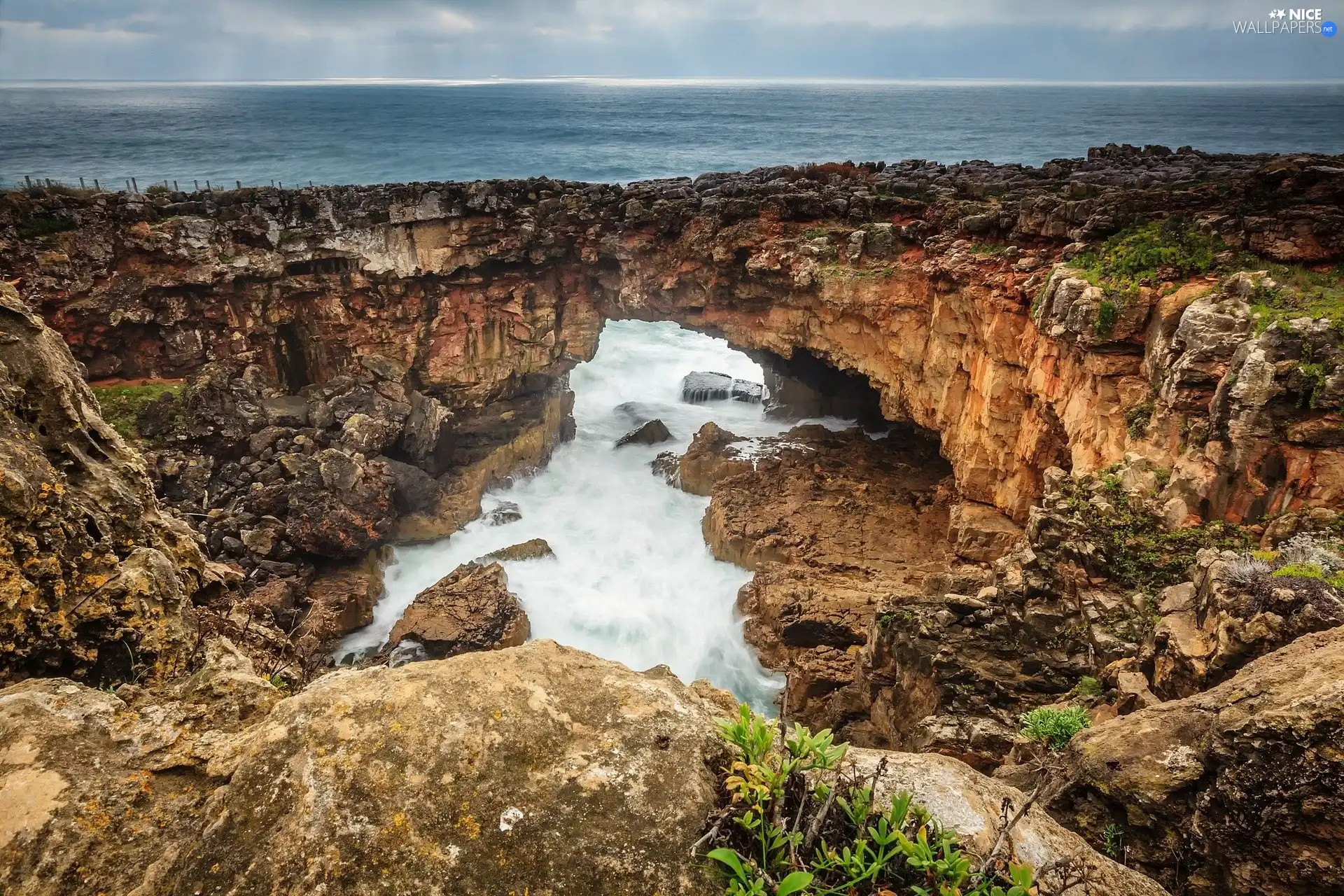 sea, cliff