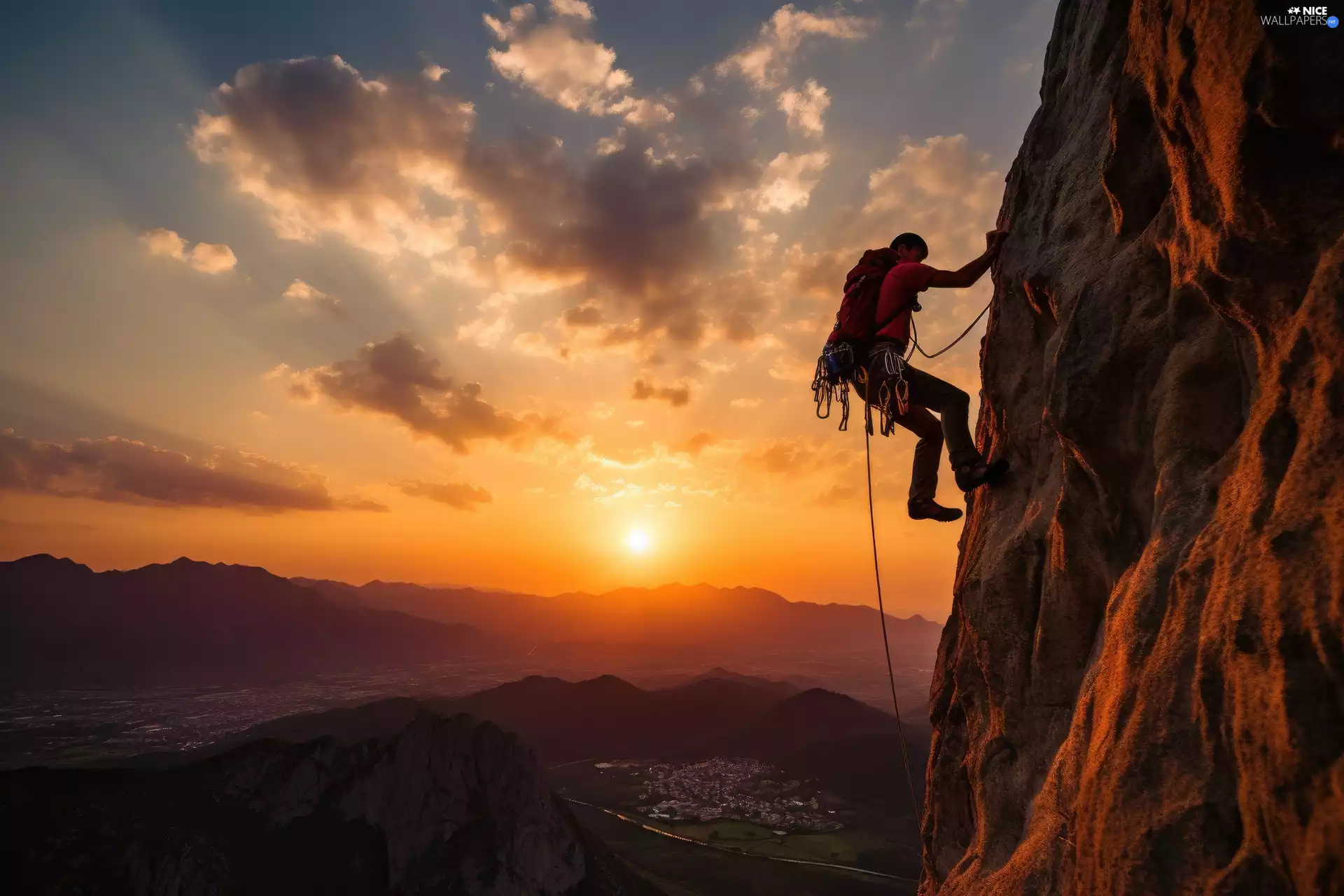 Great Sunsets, Mountains, climbing