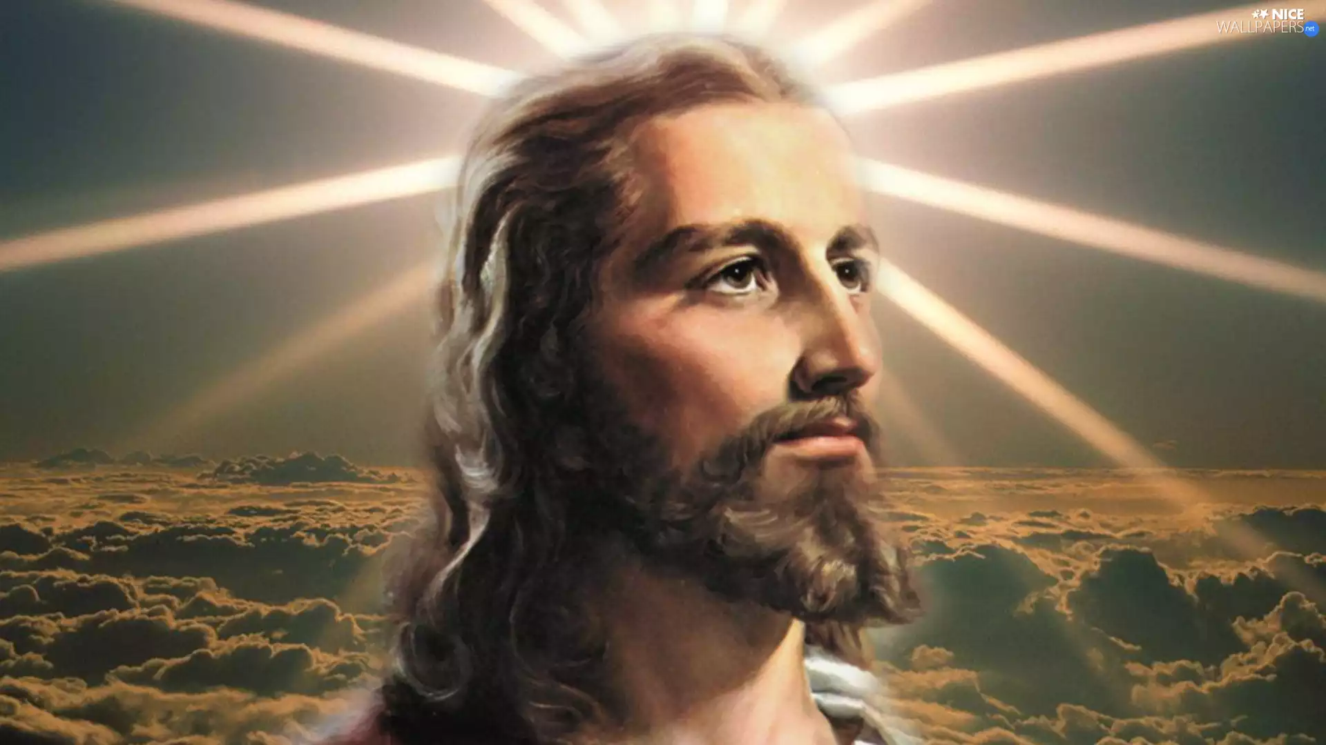 clouds, Jesus, glamour