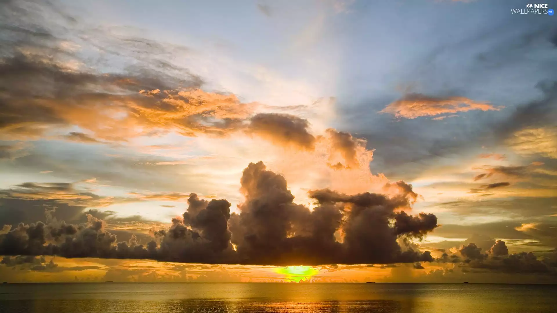 Great Sunsets, sea, clouds