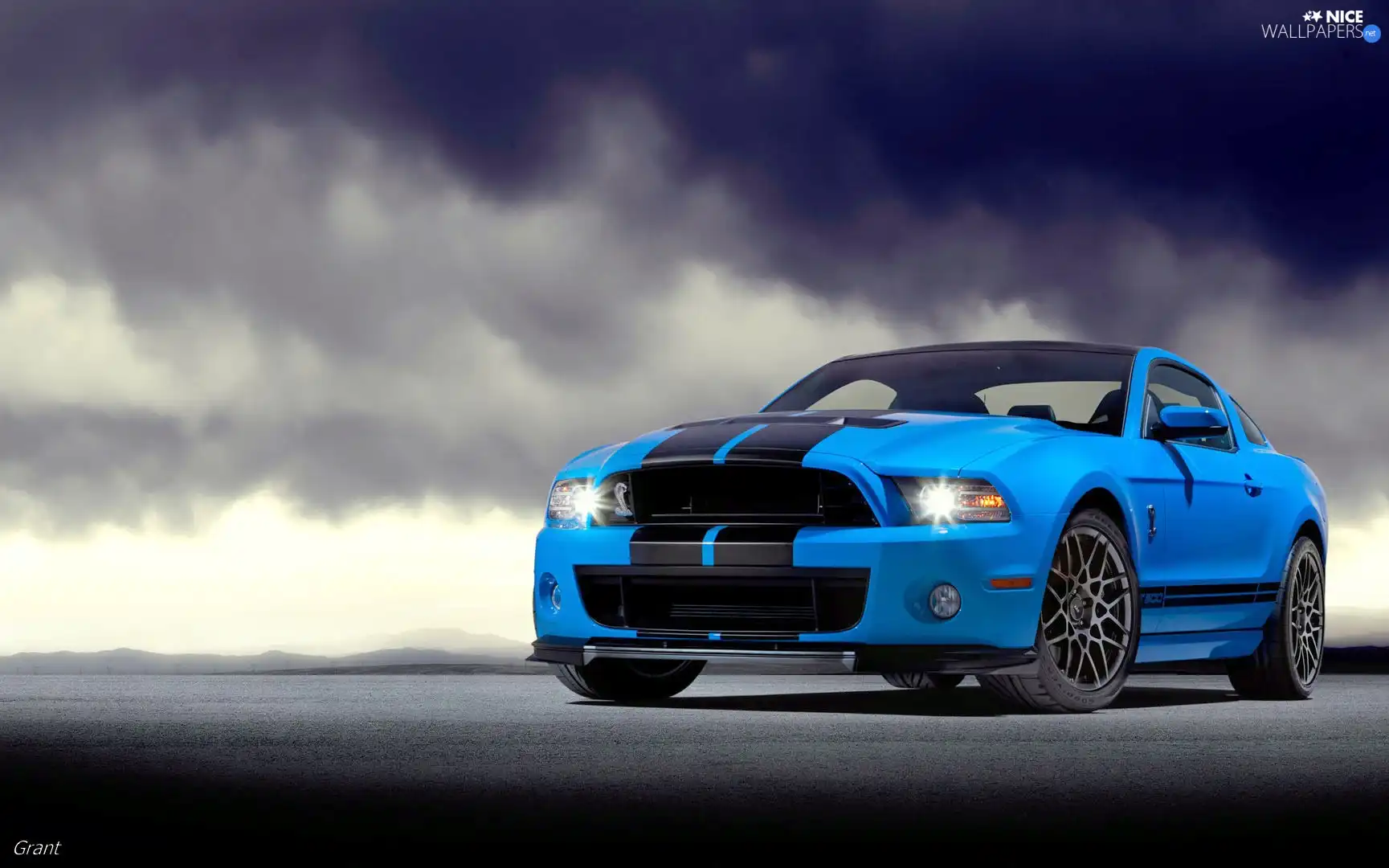 Ford Mustang, GT-R500, clouds, Shelby