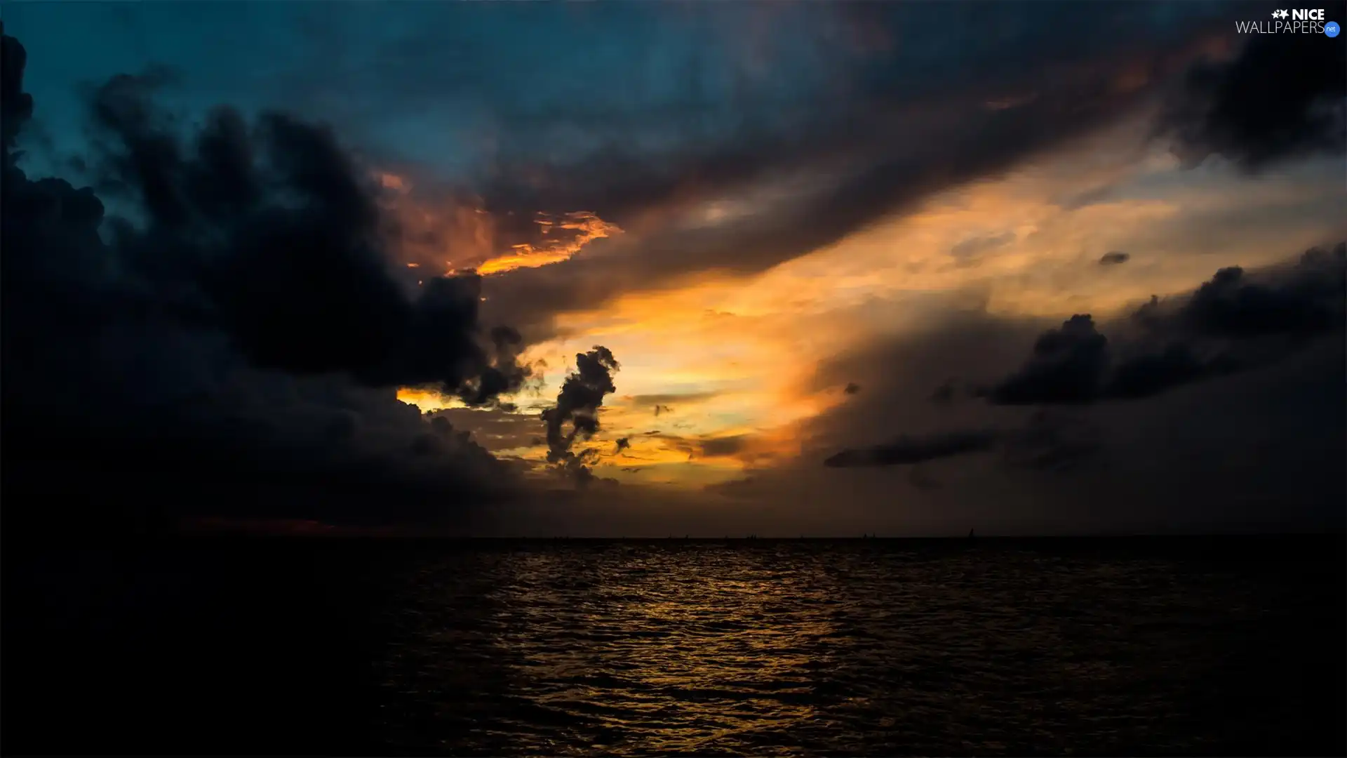 Great Sunsets, sea, clouds