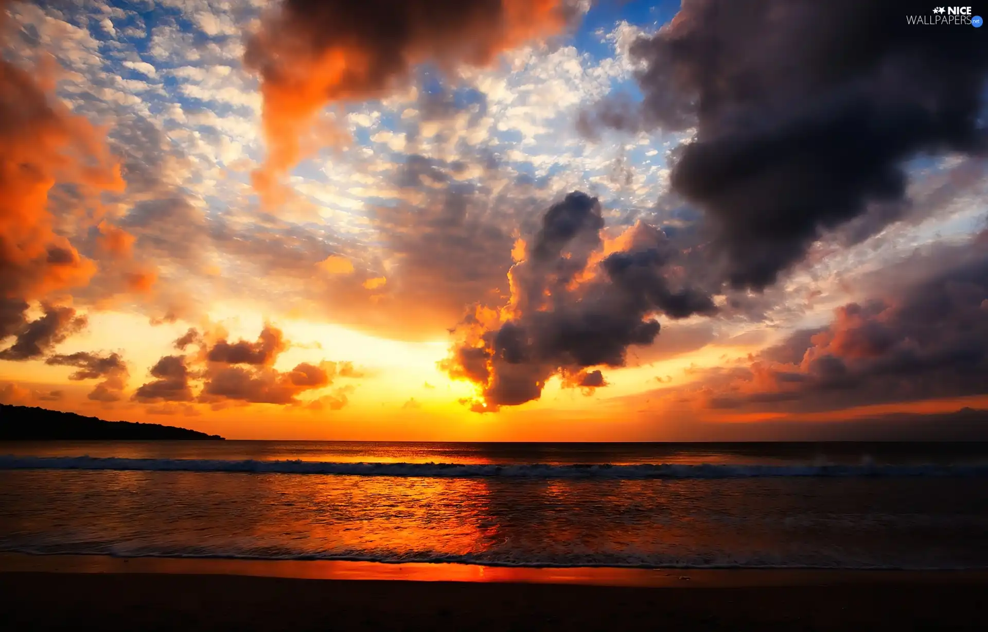 Great Sunsets, sea, clouds