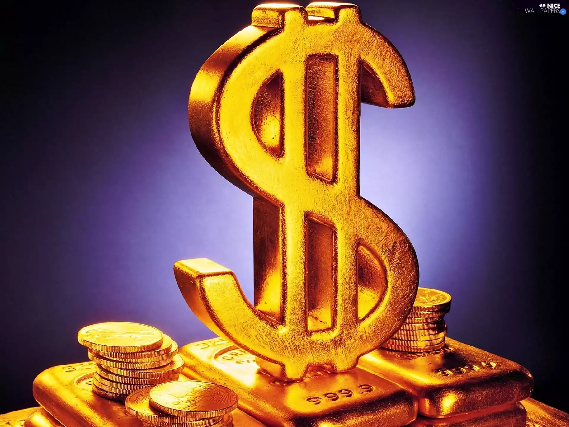 coins, Golden, dollar