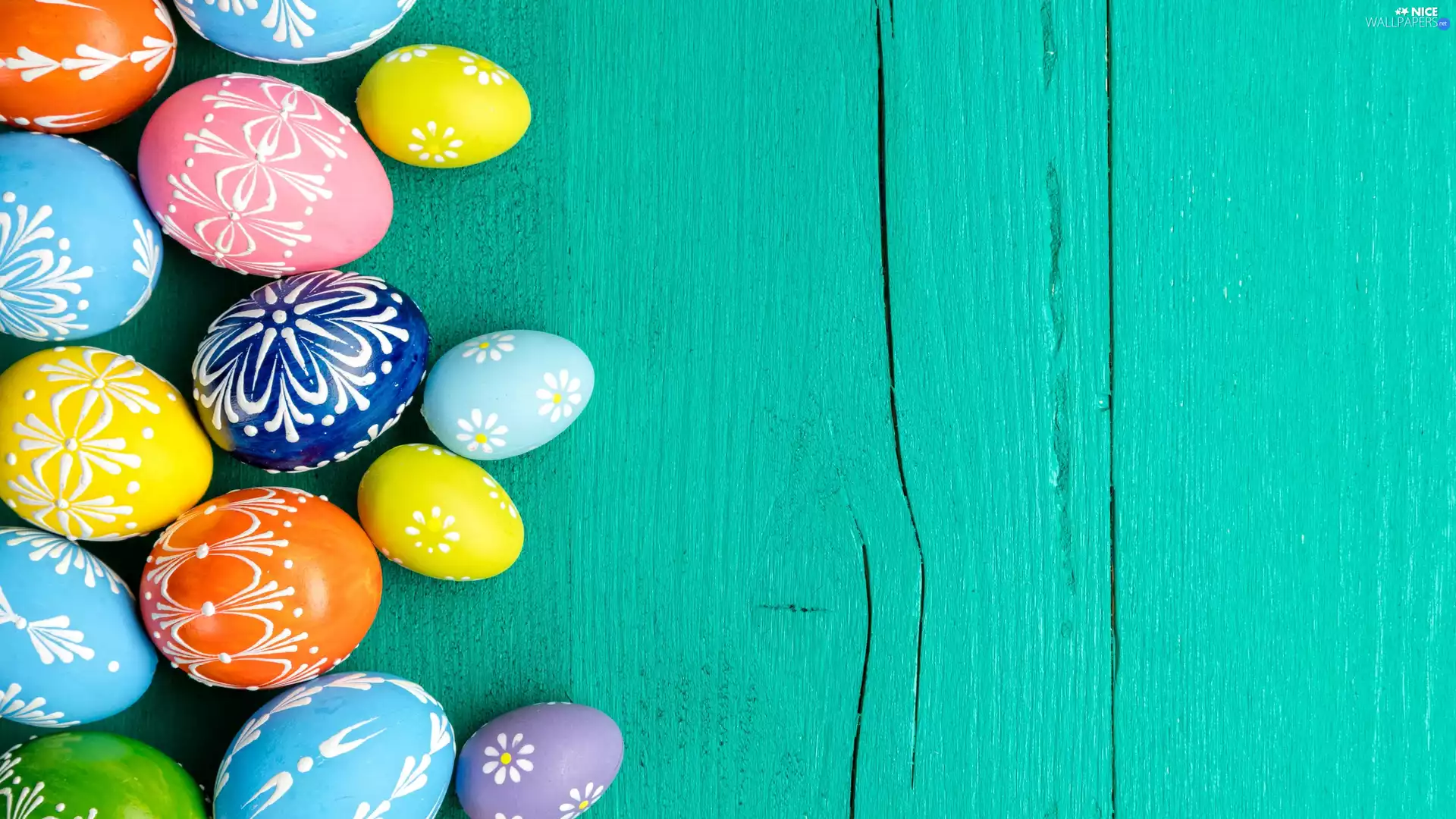 green ones, boarding, color, eggs, Easter