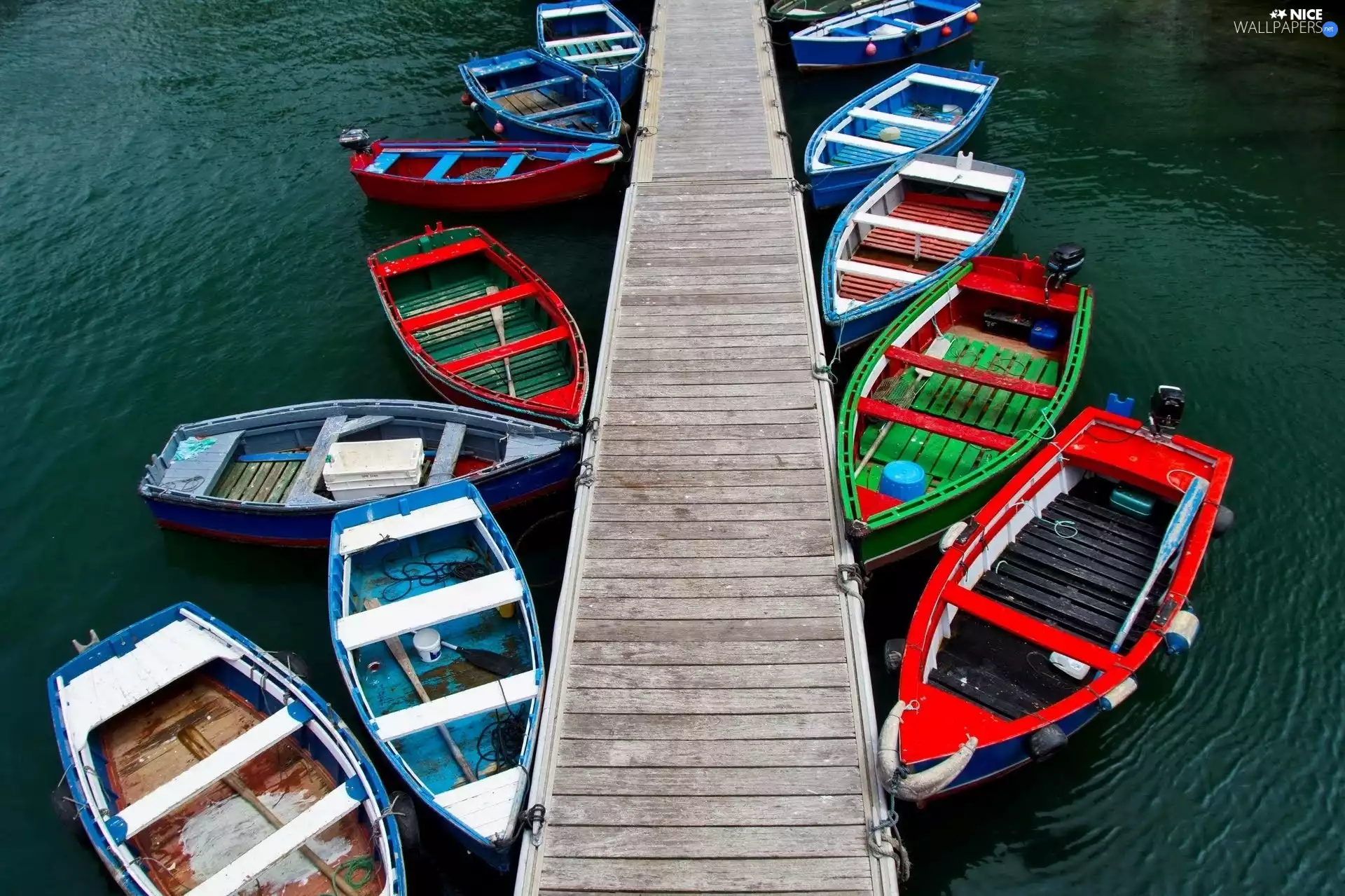 Harbour, boats, pier, color