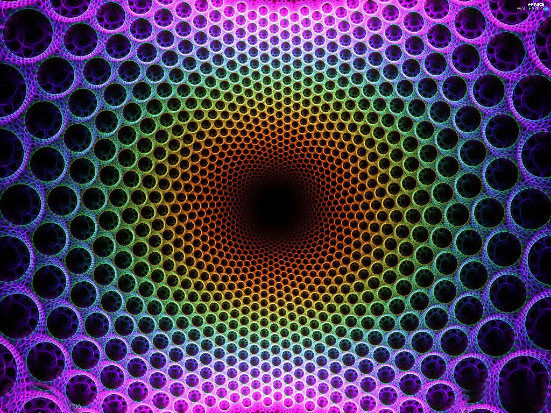 mesmerizing, holes, colors, circle