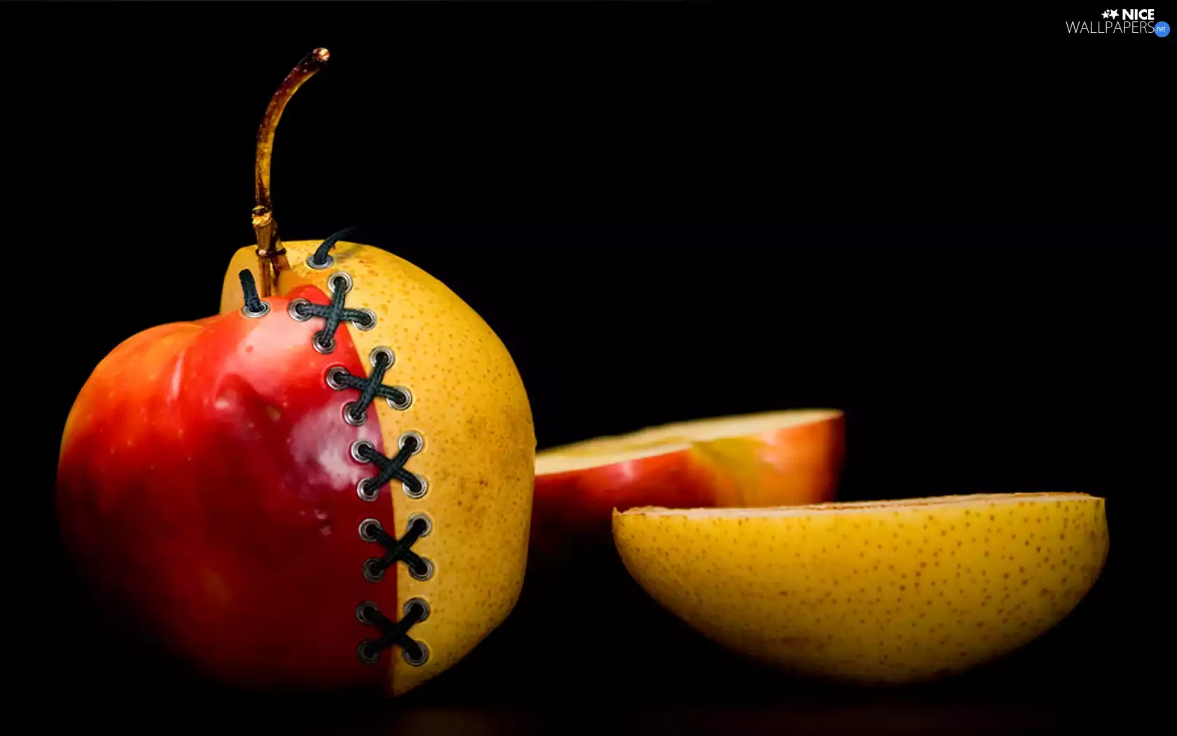 Truck concrete mixer, Red, Apple