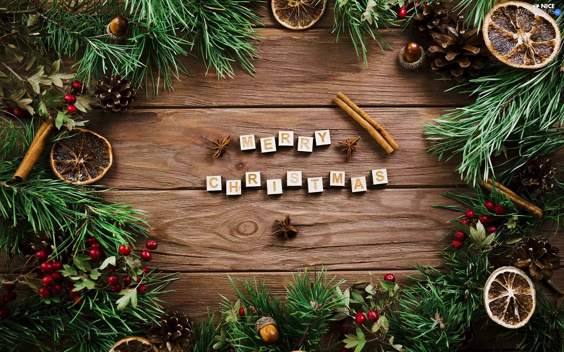 Acorns, Twigs, ##, cones, Christmas, text, boarding