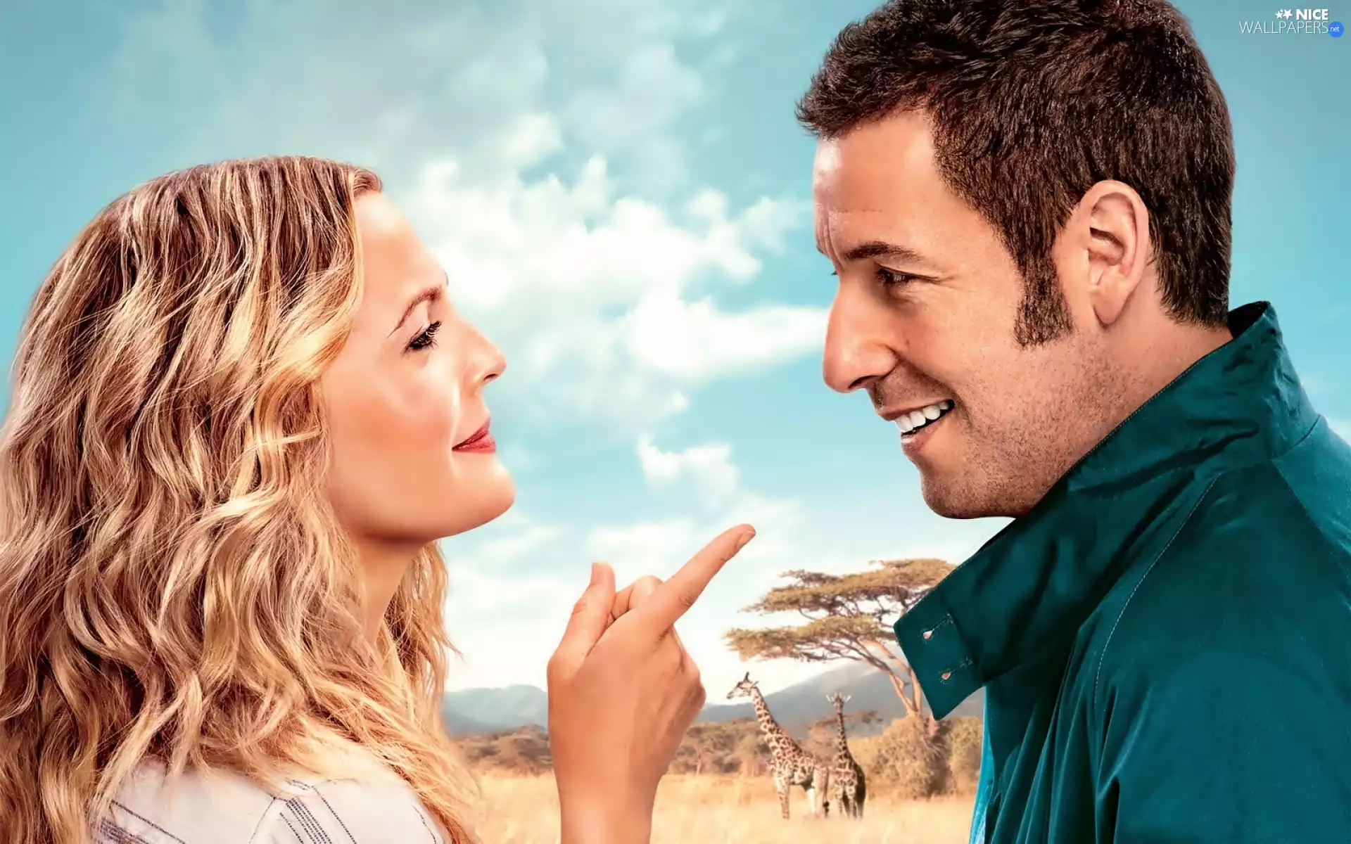 Adam Sandler, Steam, conversation, Drew Barrymore