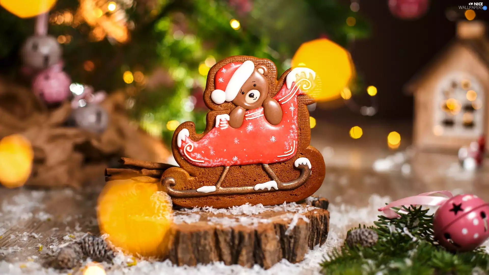 teddy bear, Christmas, cook