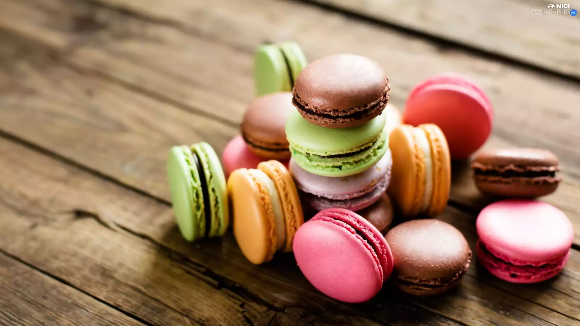 color, Macaroons, boarding, Cookies