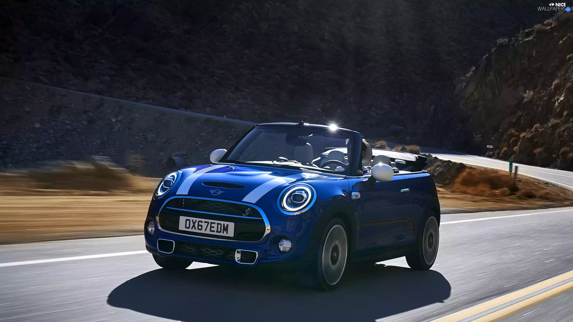 2019, blue, Mini Cooper S Convertible