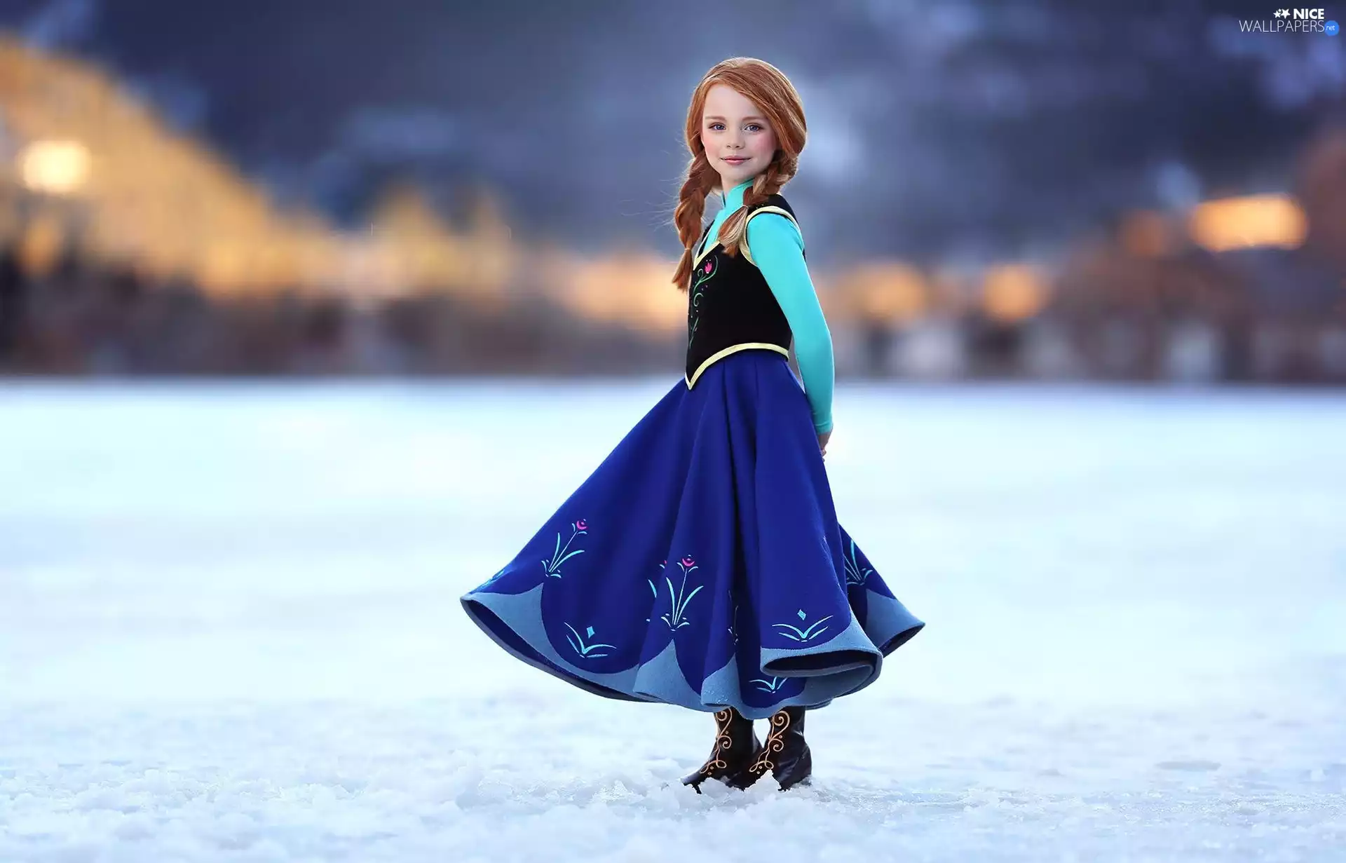 girl, popular, snow, costume