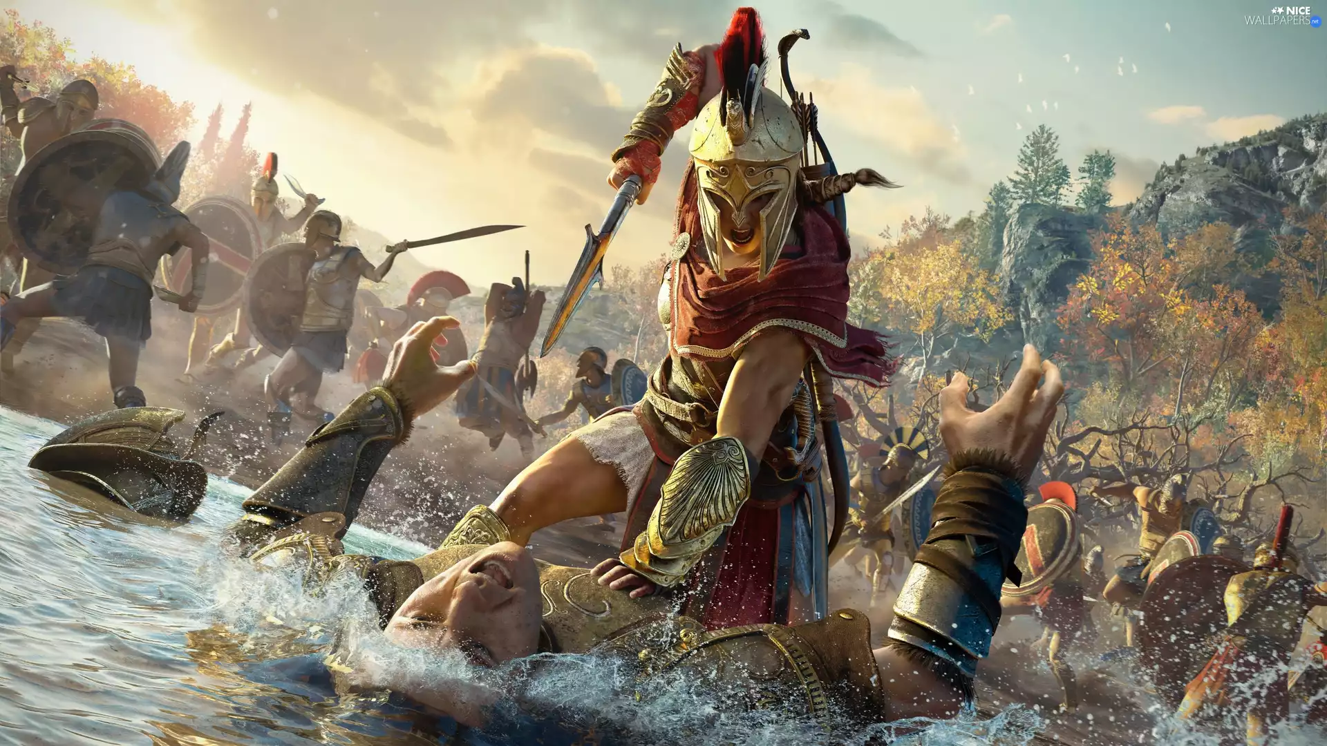 form, Kassandra, Assassins Creed Odyssey, Fight, game