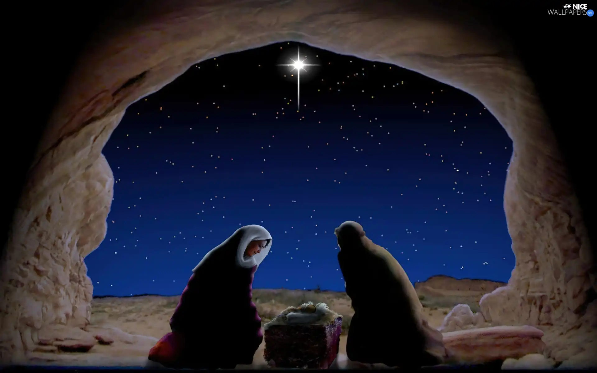 Christmas, birth, crib, God