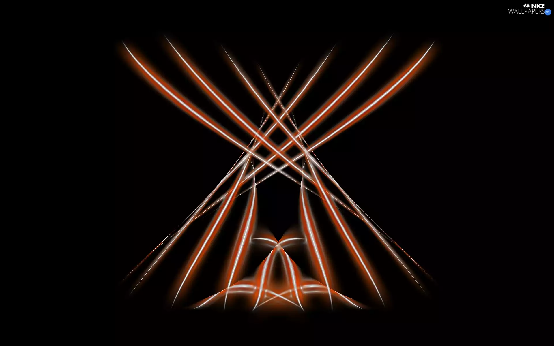 abstraction, streaks, light, crossed