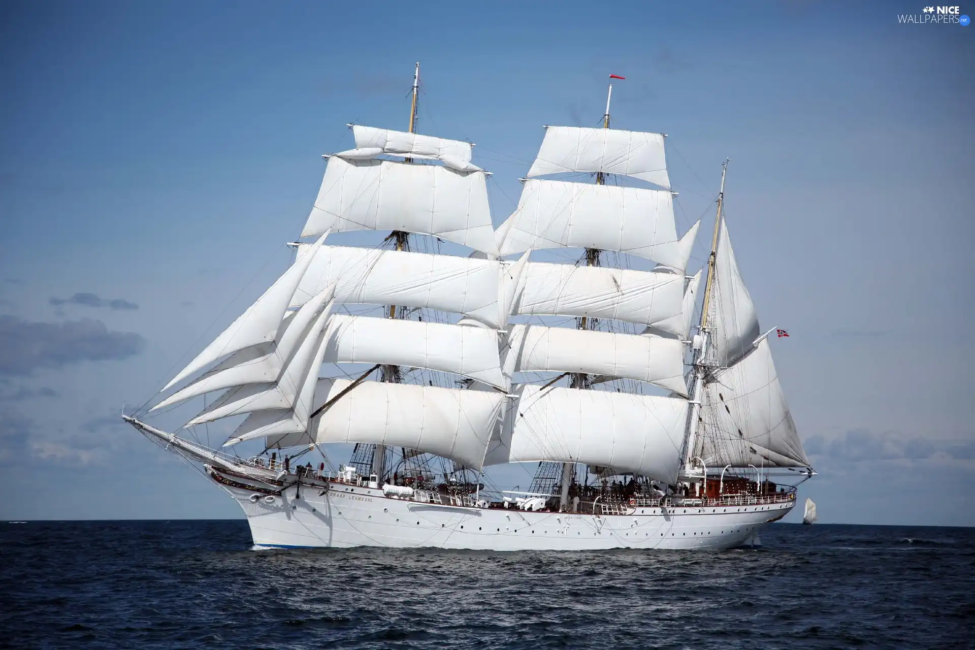 sailing vessel, Masts, cruise, sea
