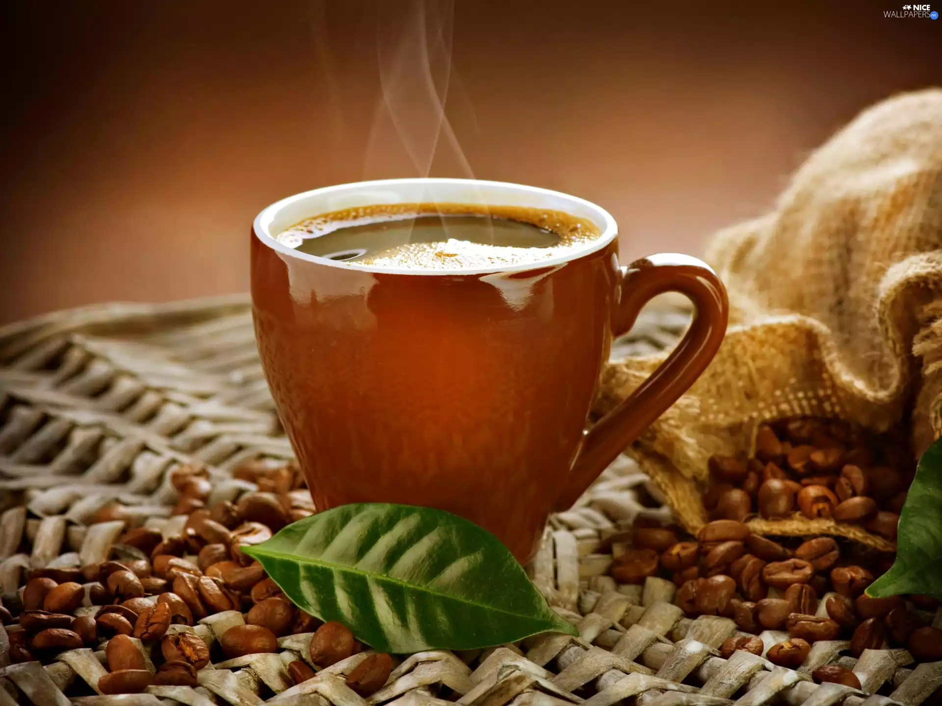 cup, pebbles, coffee