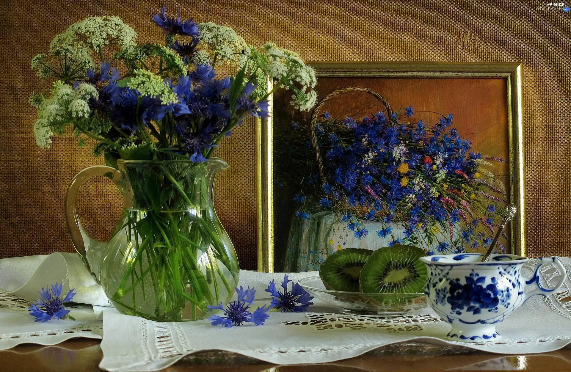 Wildflowers, picture, cup, Flowers