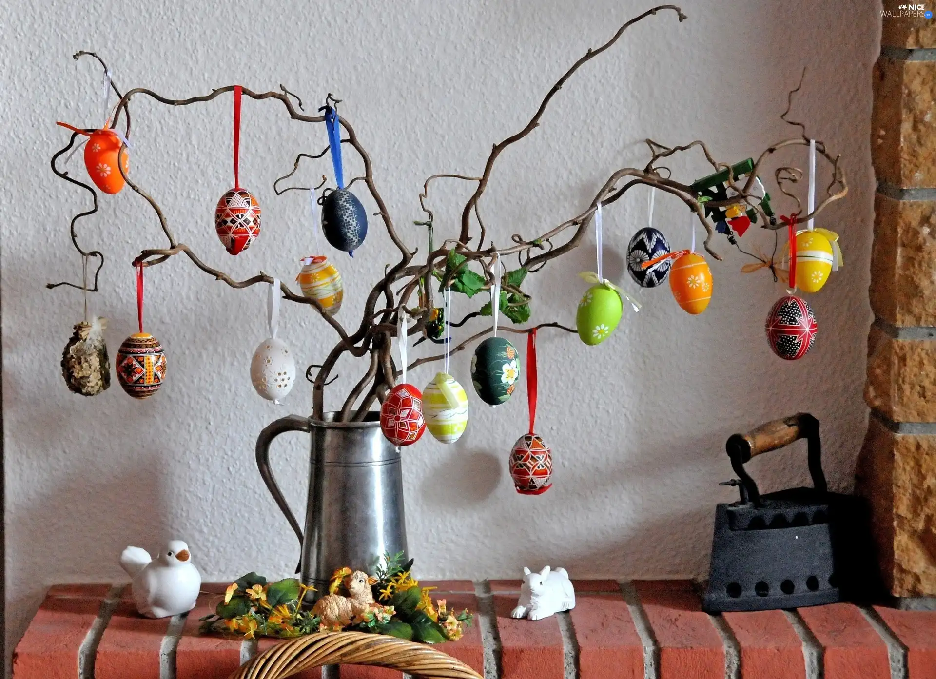 decoration, easter, eggs