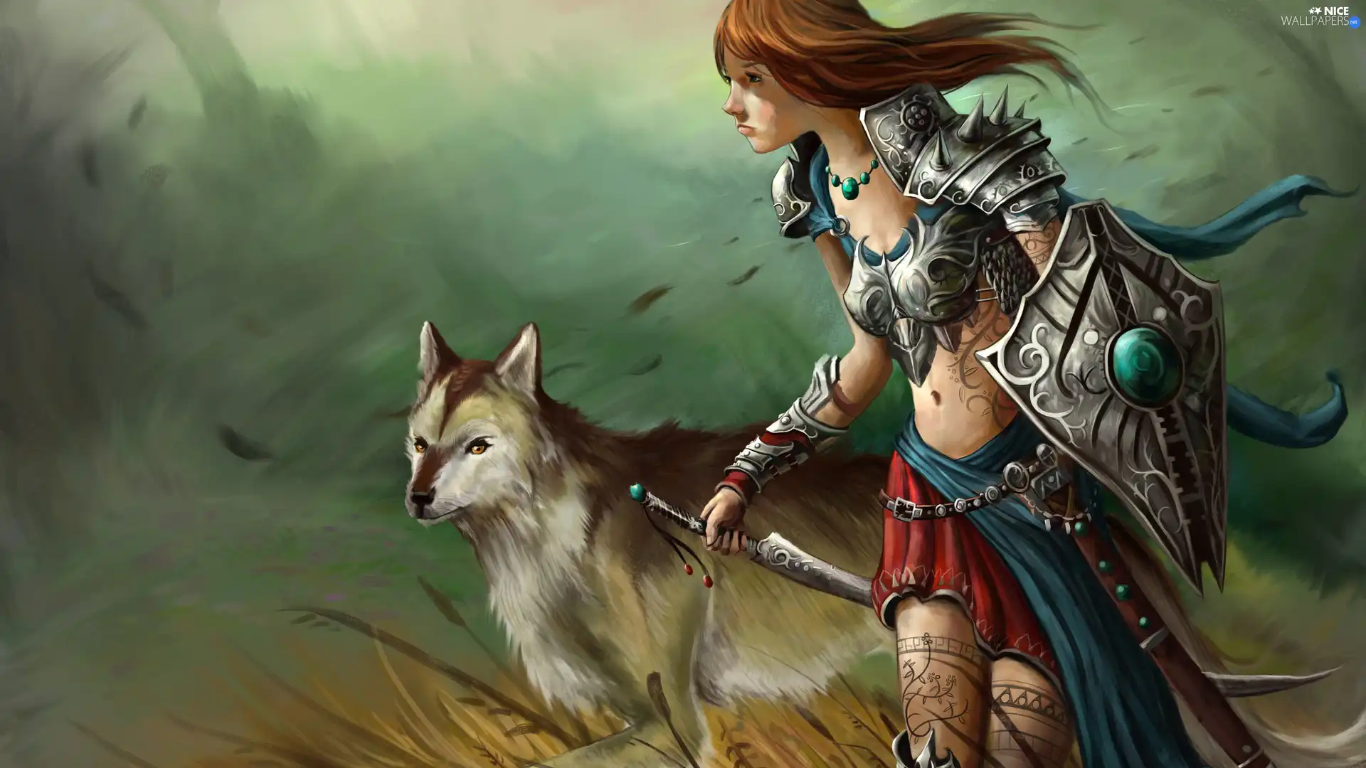 dog, Women, Armor