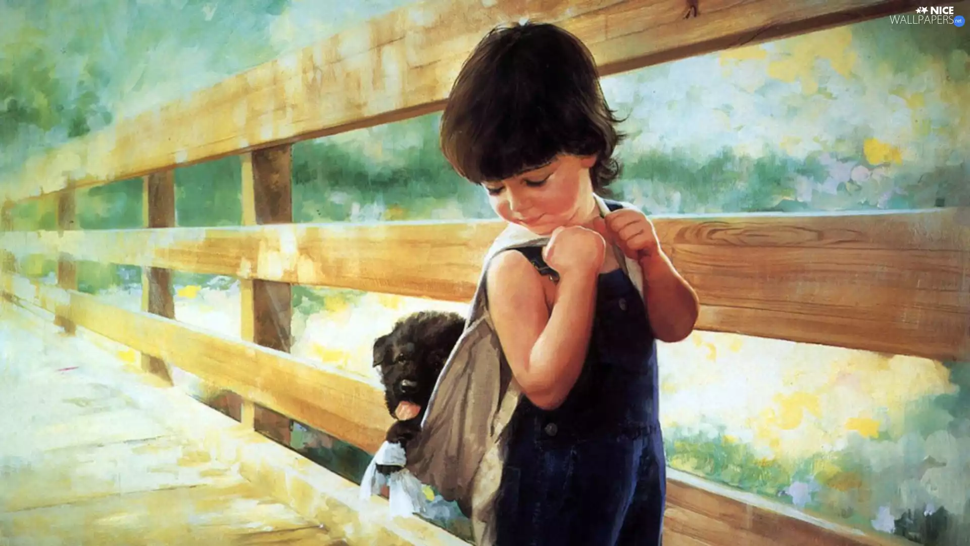 boy, bridges, copy, dog