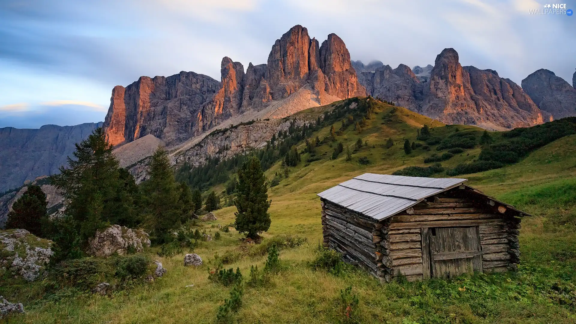 The Hills, Meadow, Dolomites, Italy, Mountains, cote