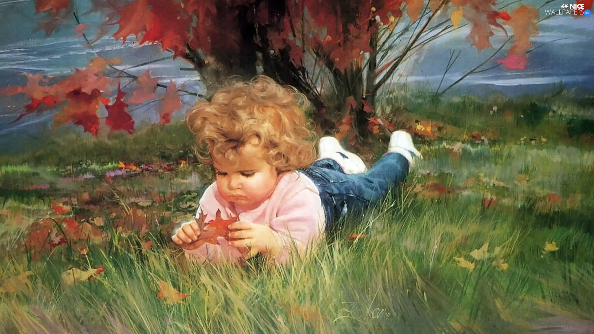 donald, Zolan, Leaf, trees, Kid