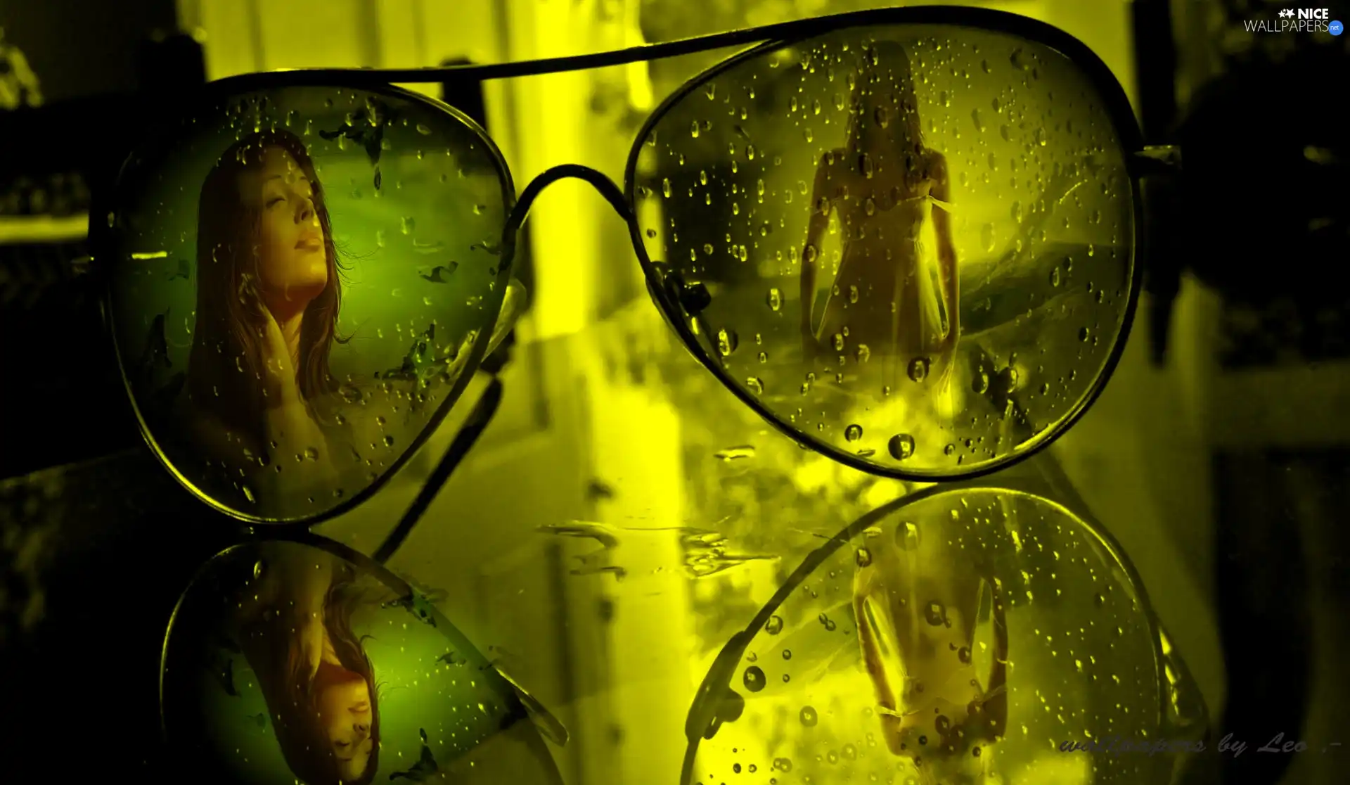 drops, Glasses, color