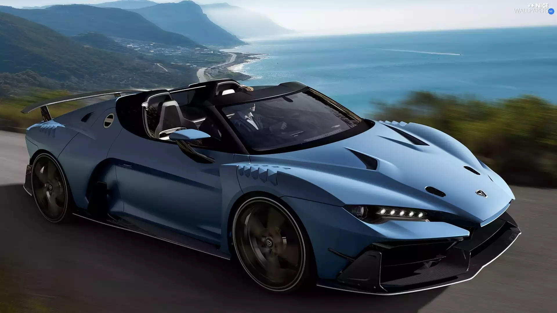 Italdesign Giugiaro Zerouno Duerta, Mountains, sea, 2018