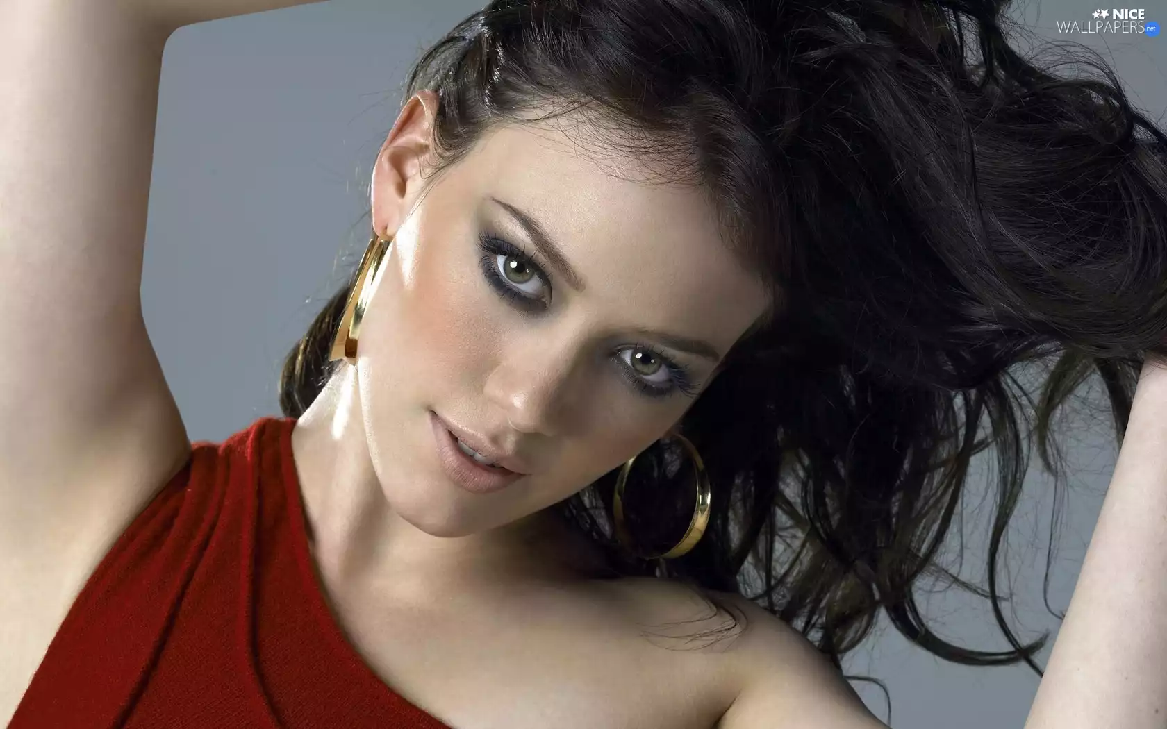 Women, portrait, Hilary Duff, The look