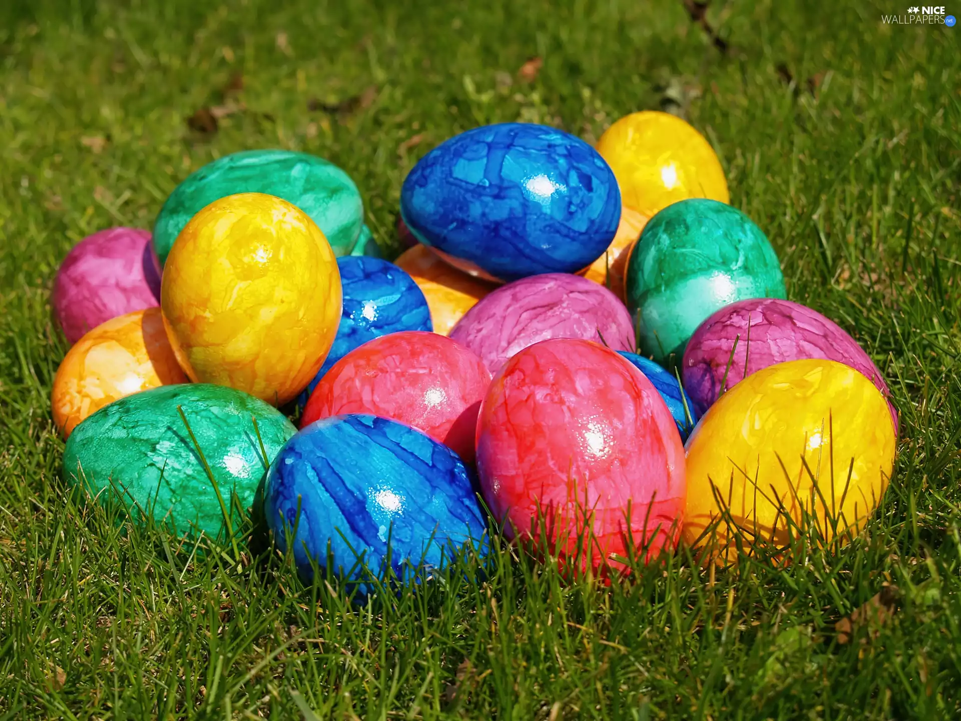 Easter, color, eggs