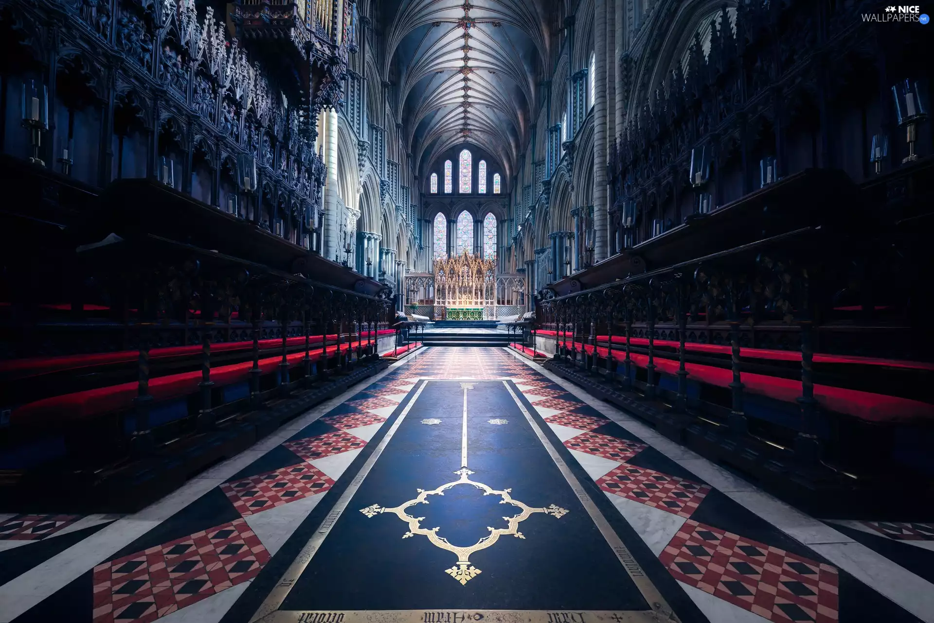 Holy Trinity Cathedral, England, altar, Nave, chair, Ely