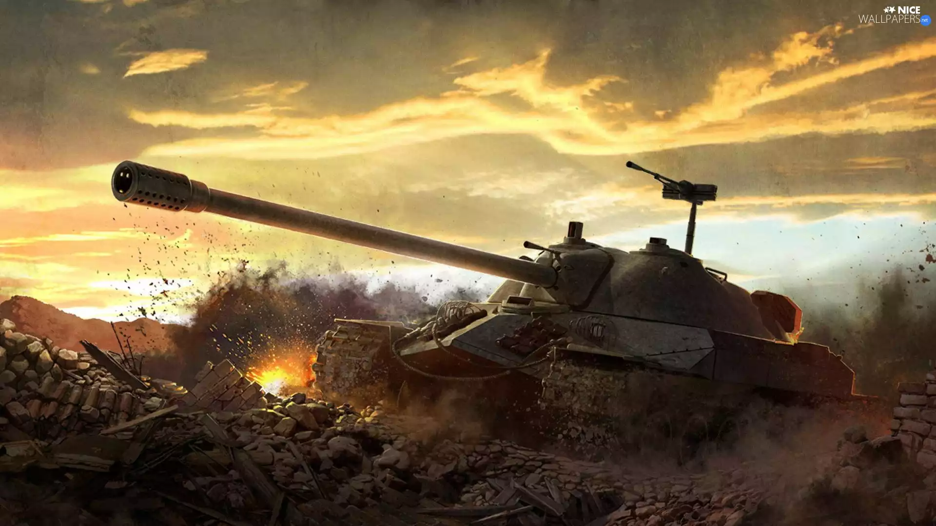 tank, Explosions, Piles, IS-7