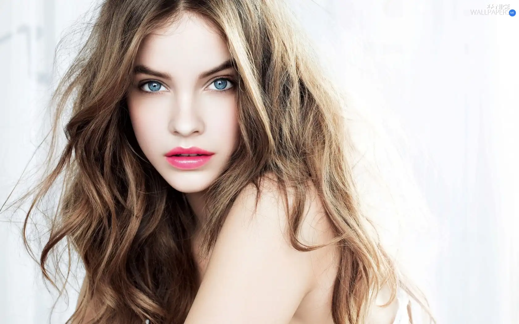 Women, Eyes, Barbara Palvin, Blue