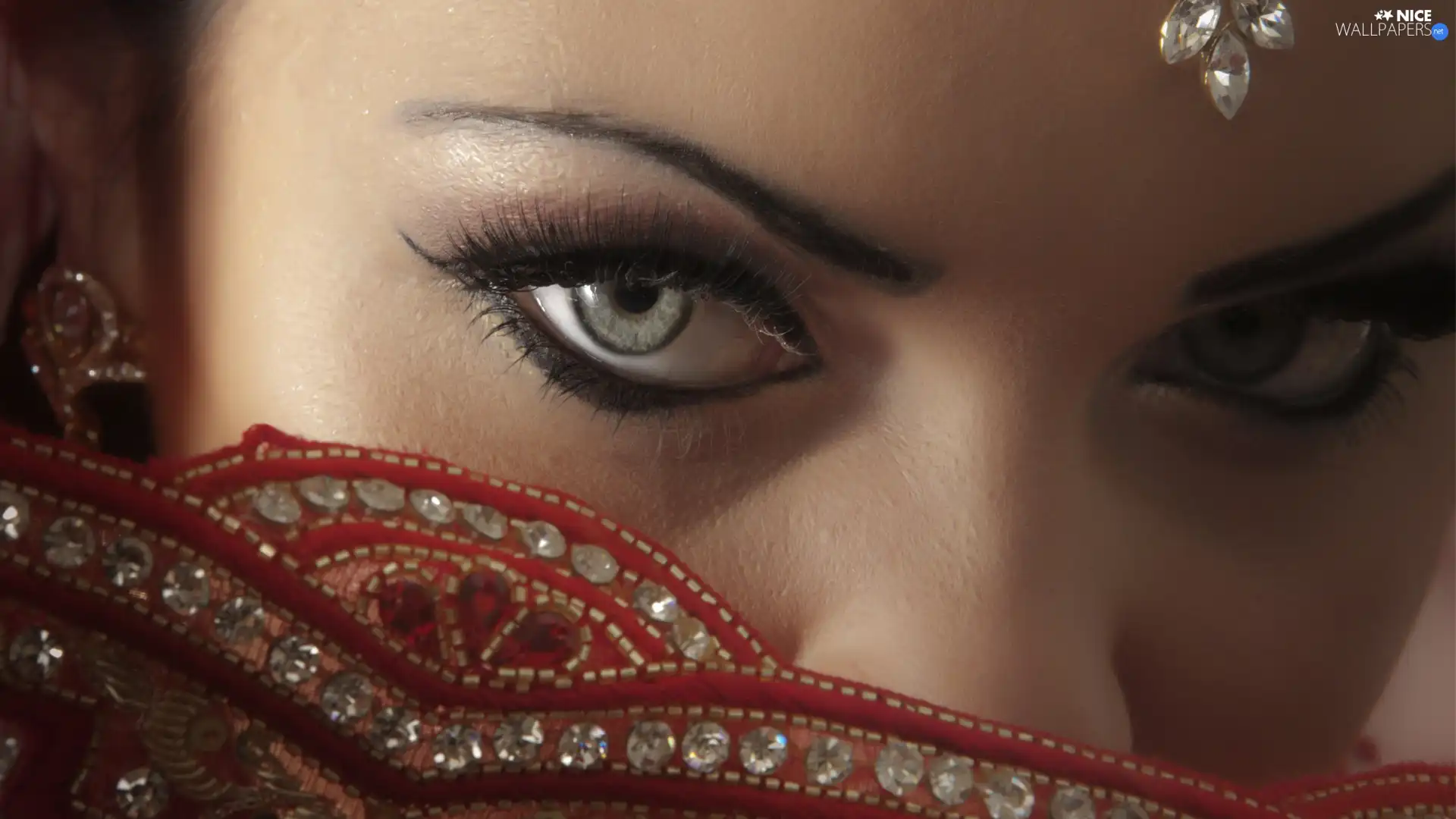 make-up, Women, Eyes