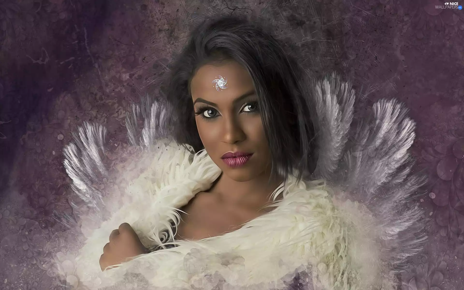 The look, graphics, face, make-up, Women