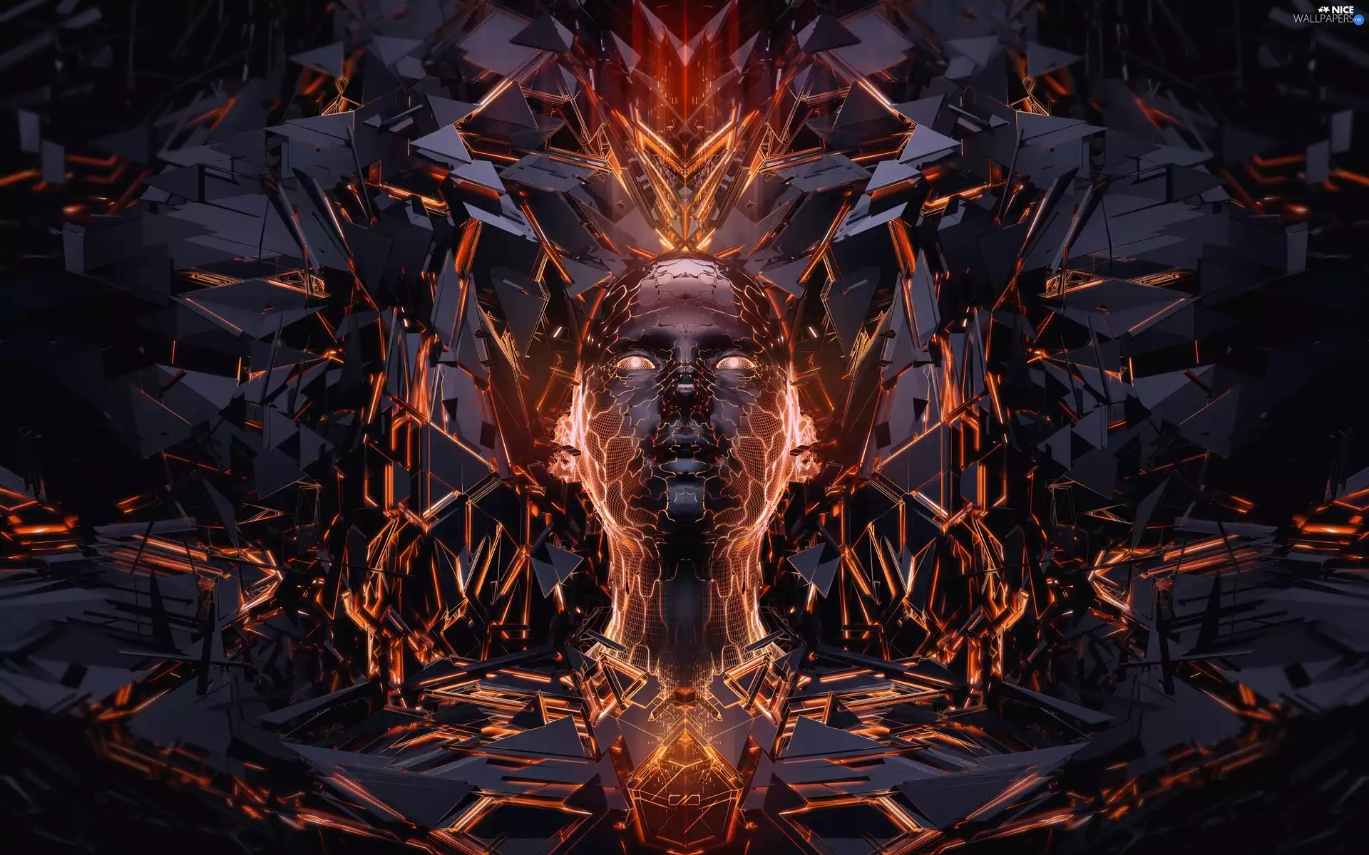 Big Fire, 3D Graphics, Head