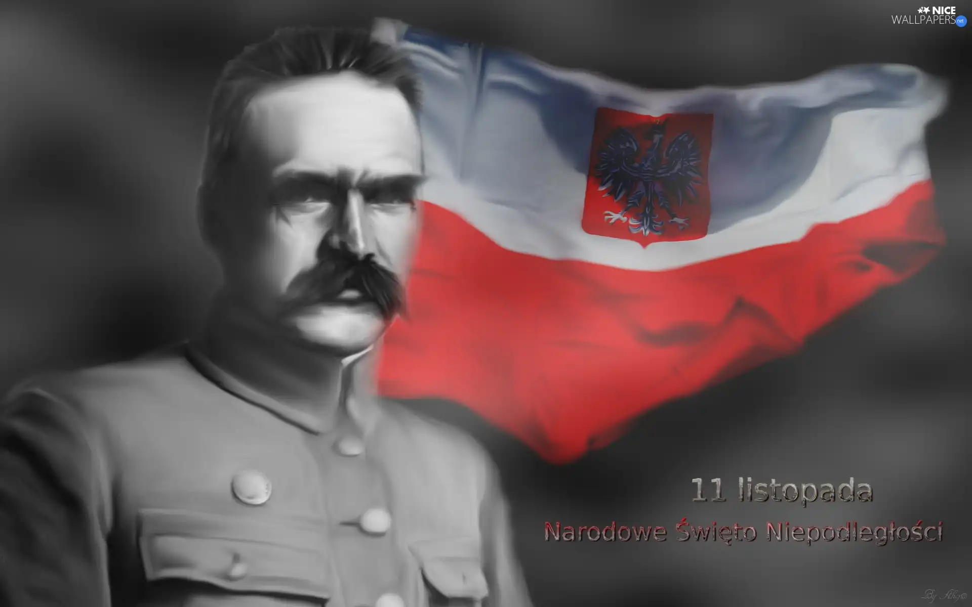 Poland, Jozef Pilsudski, flag