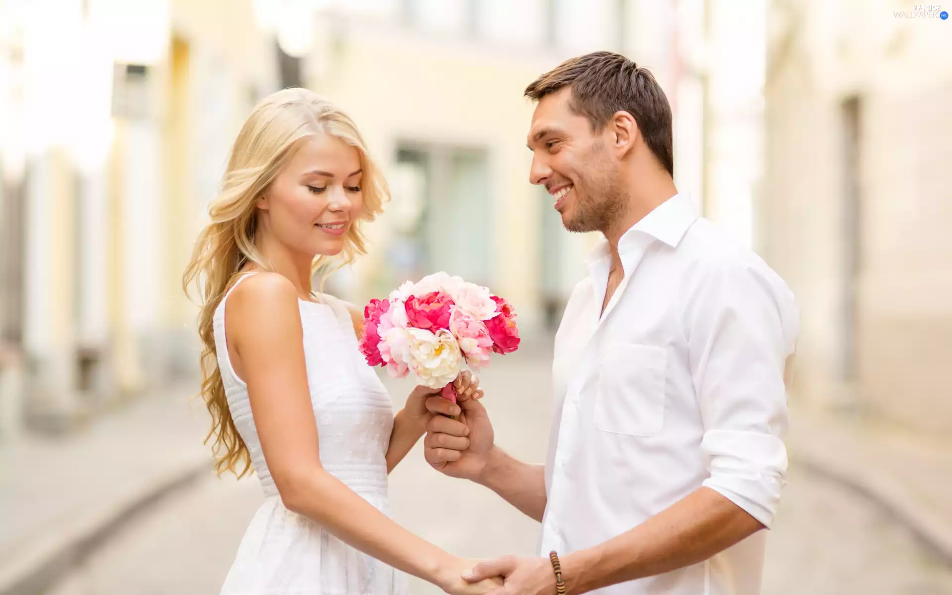 bouquet, flowers, Steam, marriage, Love